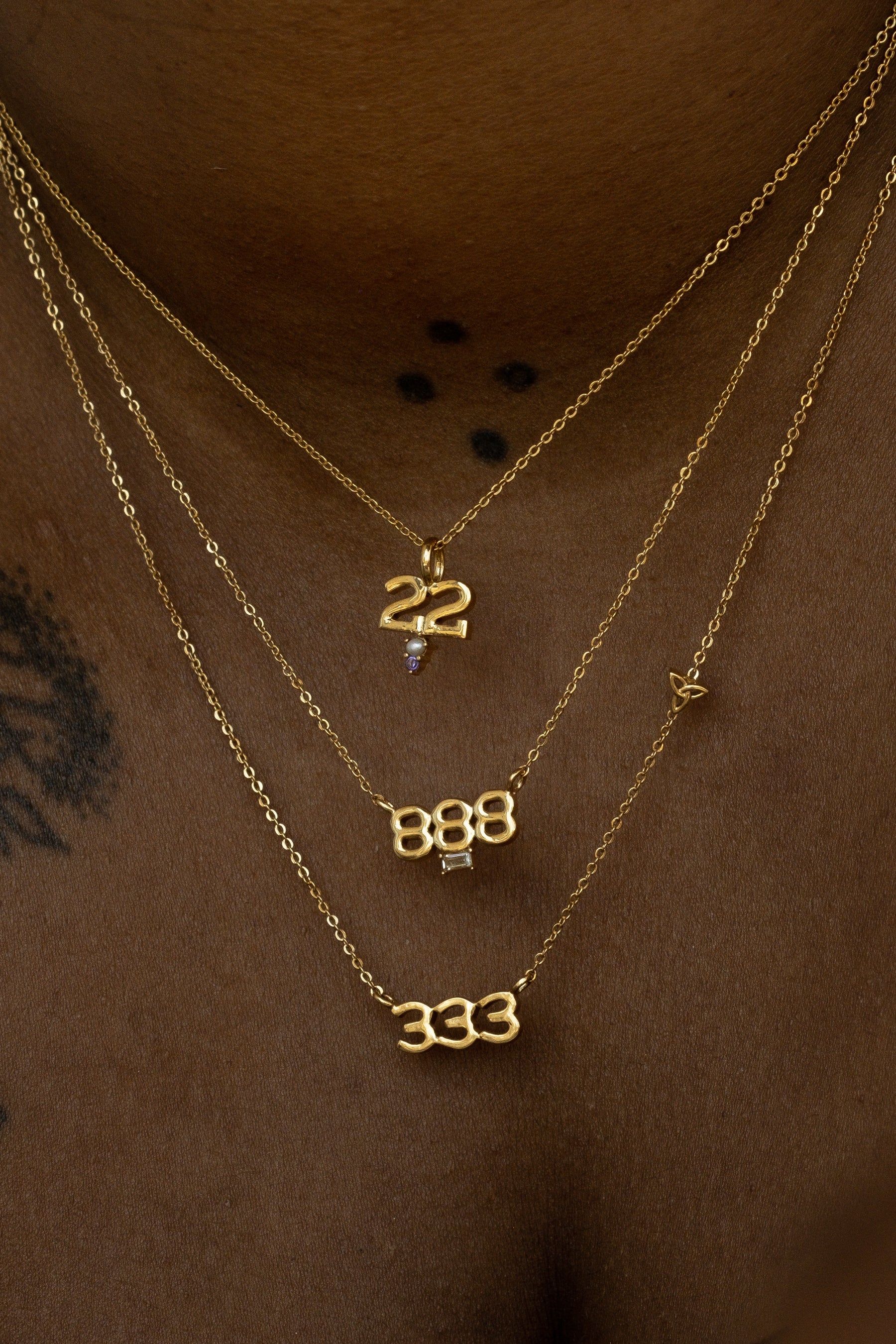 ‘333’ Angel Number Necklace - Image 4