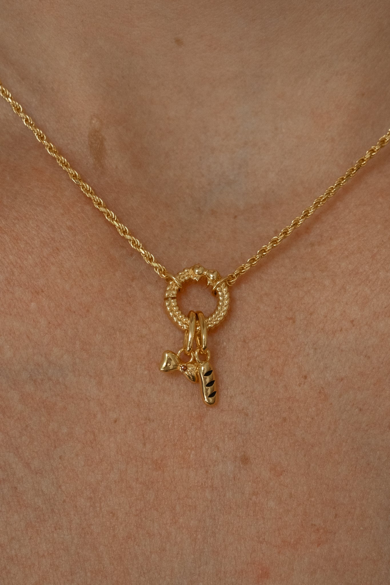 Solid Gold Baguette Charm - Image 4