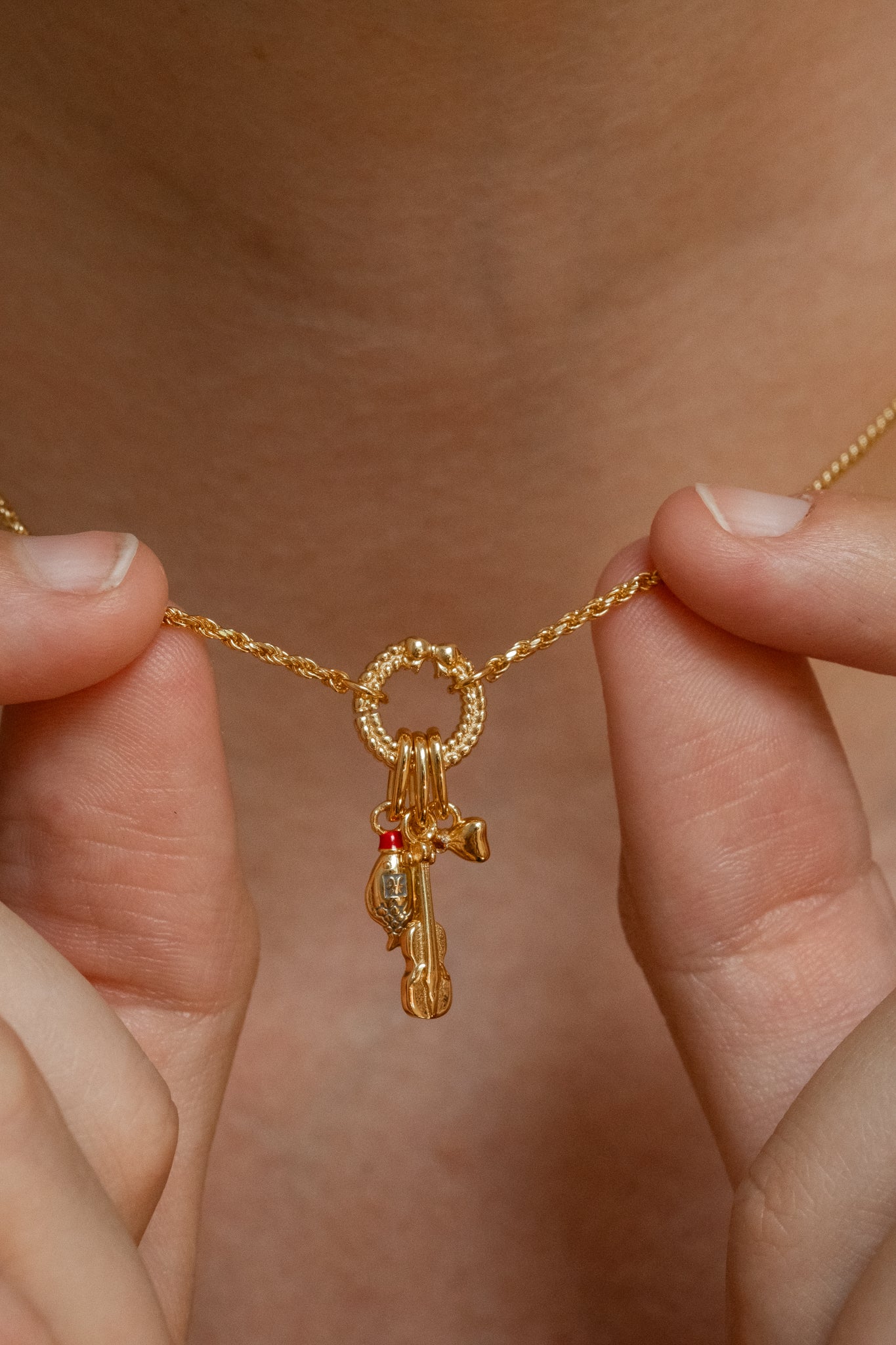 Solid Gold Violin Charm - Image 6