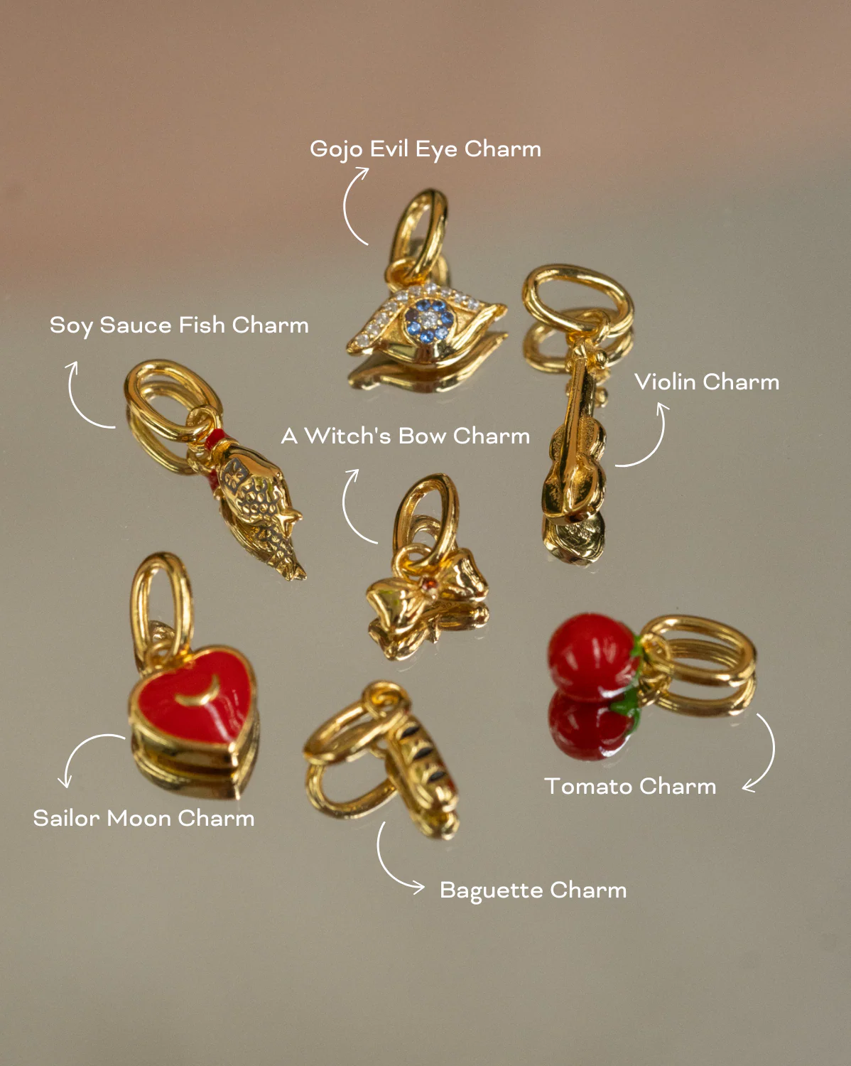 Solid Gold Tomato Charm - Image 7