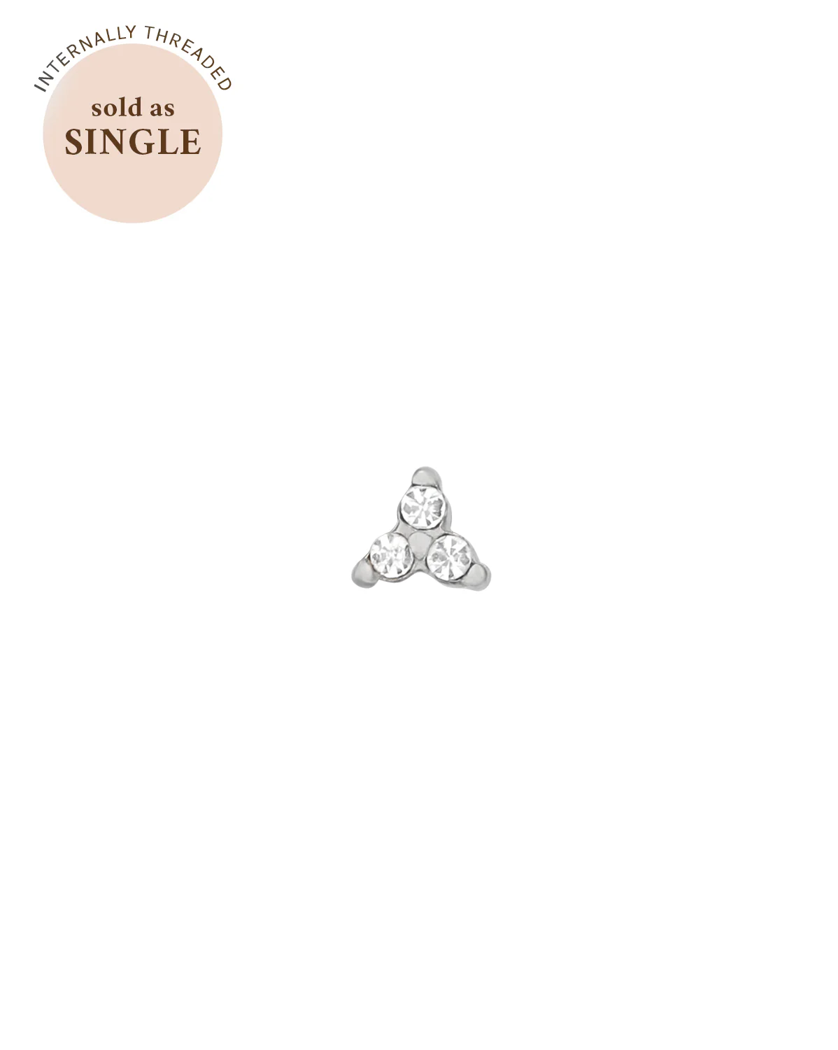 Angela Tiny Trio Stud - Sterling Silver - Image 5