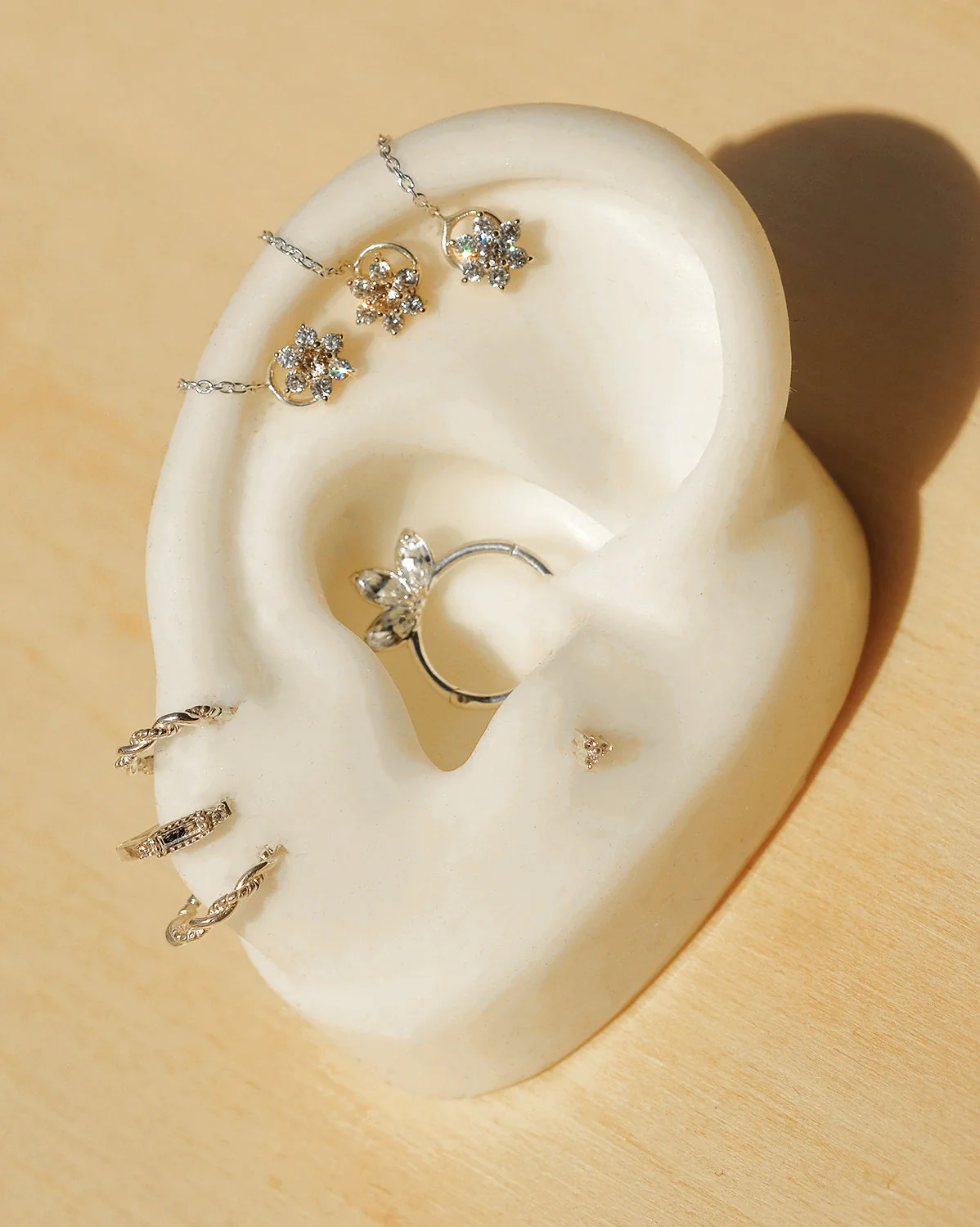 Angela Tiny Trio Stud - Sterling Silver - Image 7