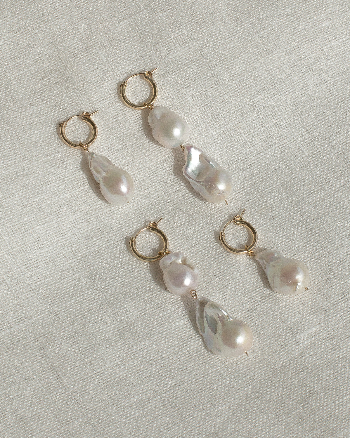 Aphrodite Baroque Pearl Earrings (Single Pearl) - Image 7
