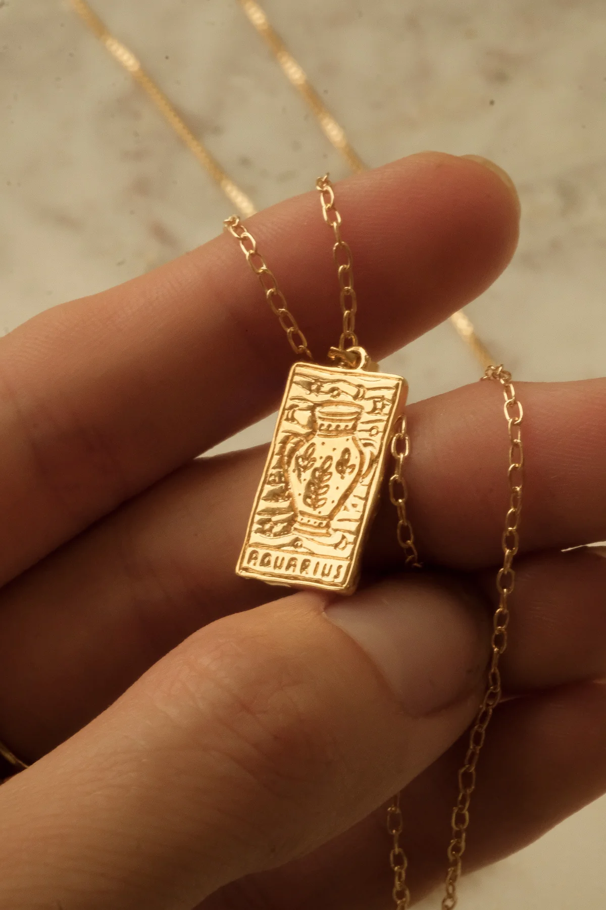 Aquarius Zodiac Necklace - Image 6