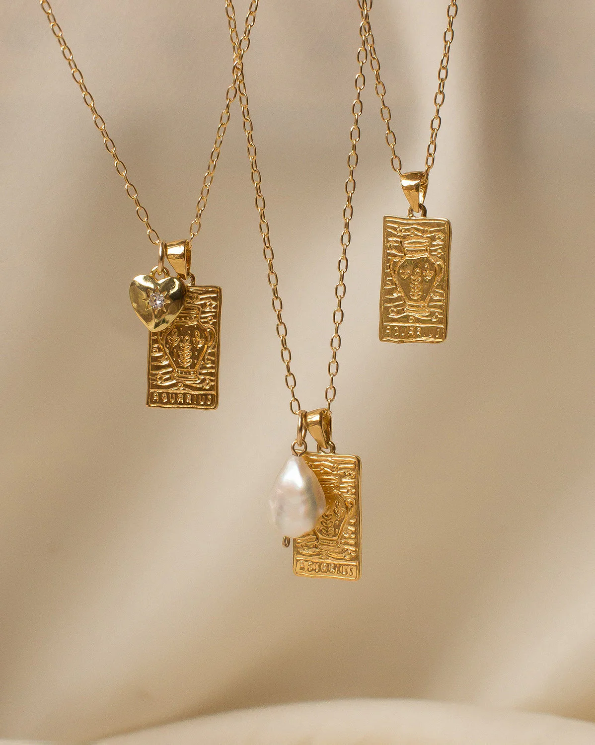 Aquarius Zodiac Pendant - Image 3