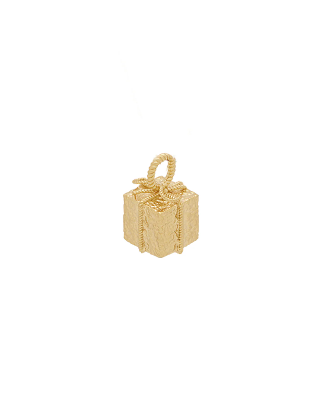 Solid Gold Arriety Sugar Cube Pendant (Ready to ship)