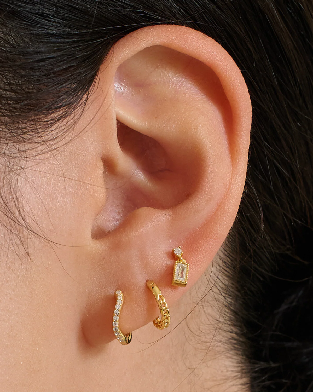 Bagete Dangle Piercing Stud - Image 4
