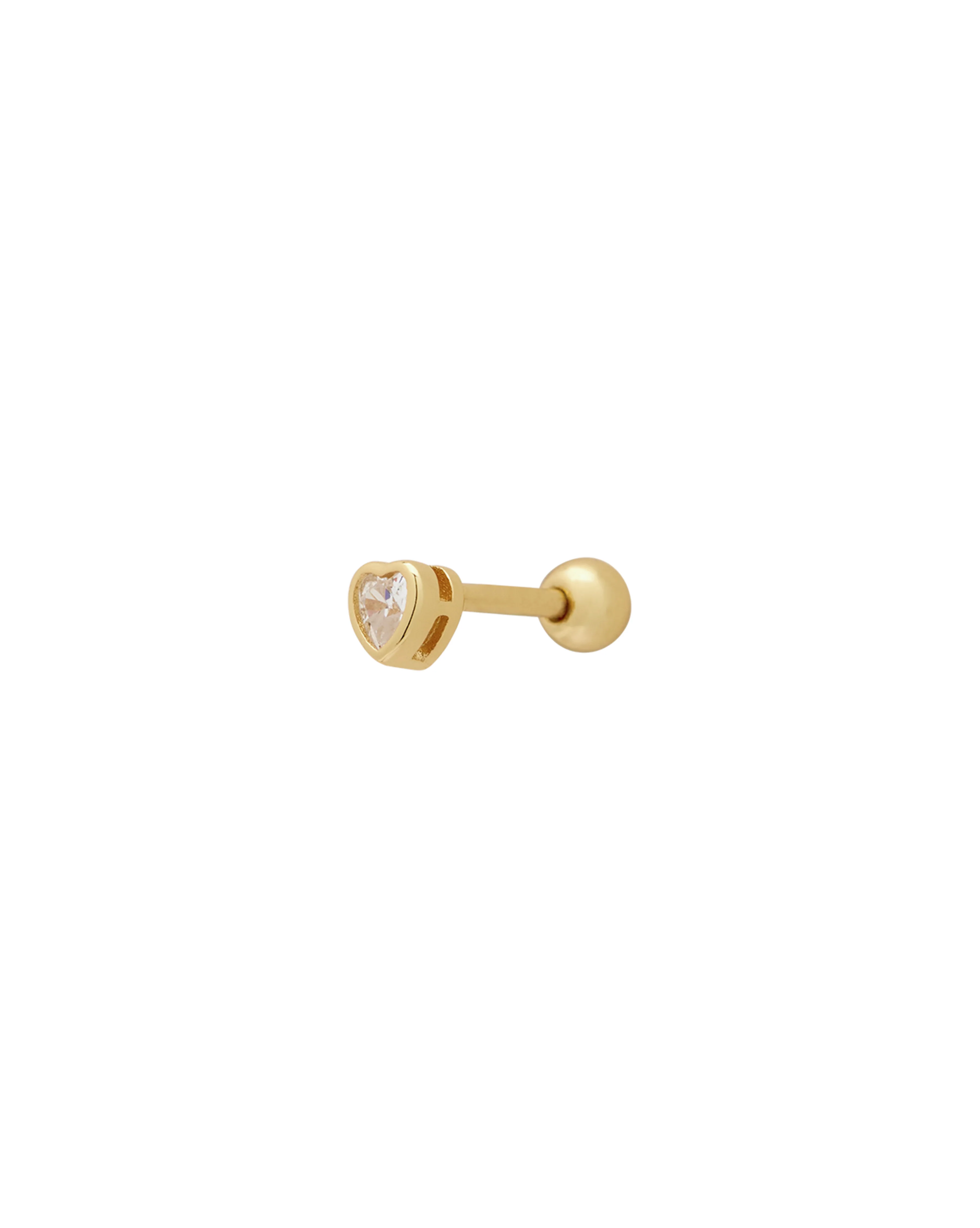 Bezel Heart Stud - Image 6