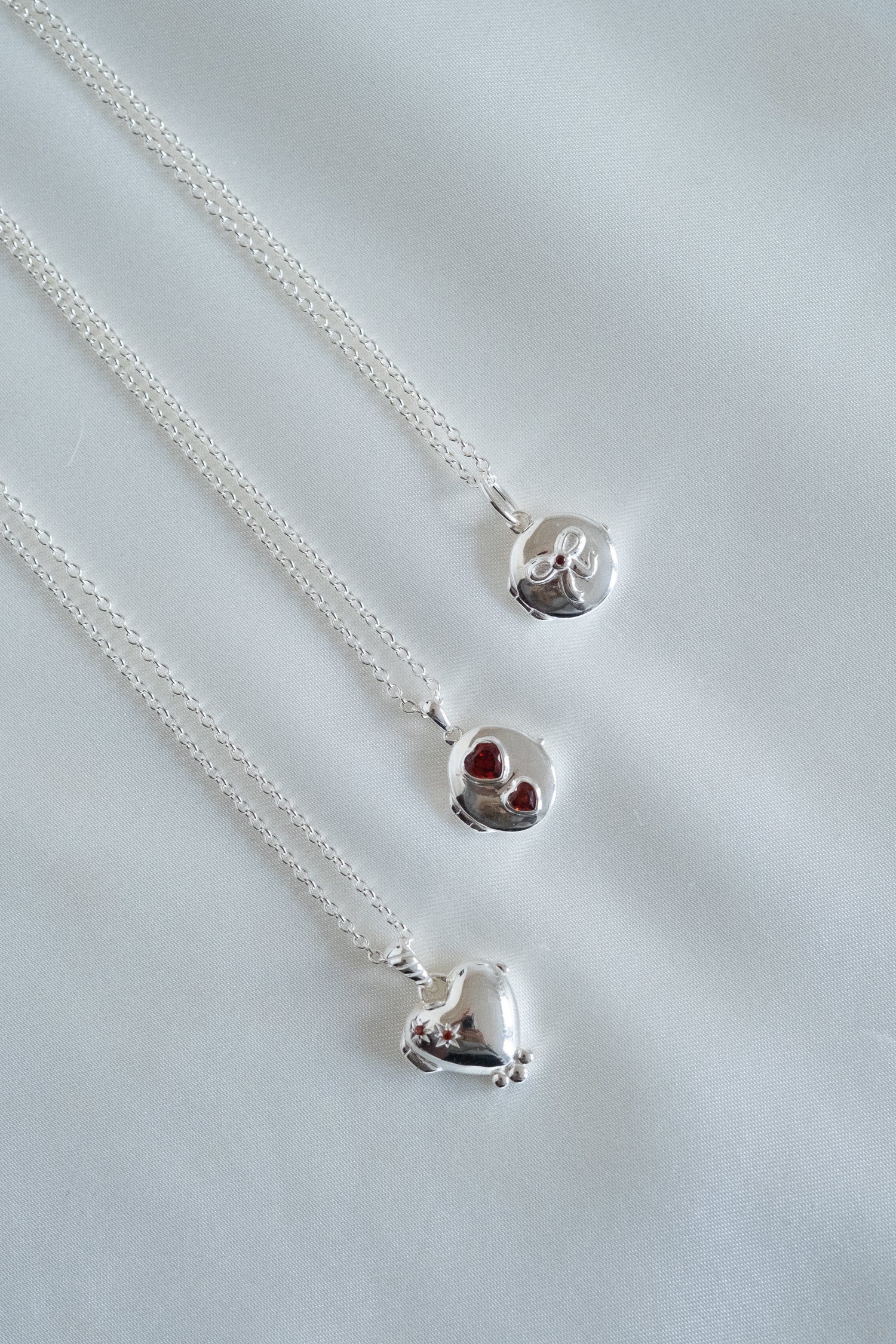Carla Bow Engravable Locket Necklace - Sterling Silver - Image 9