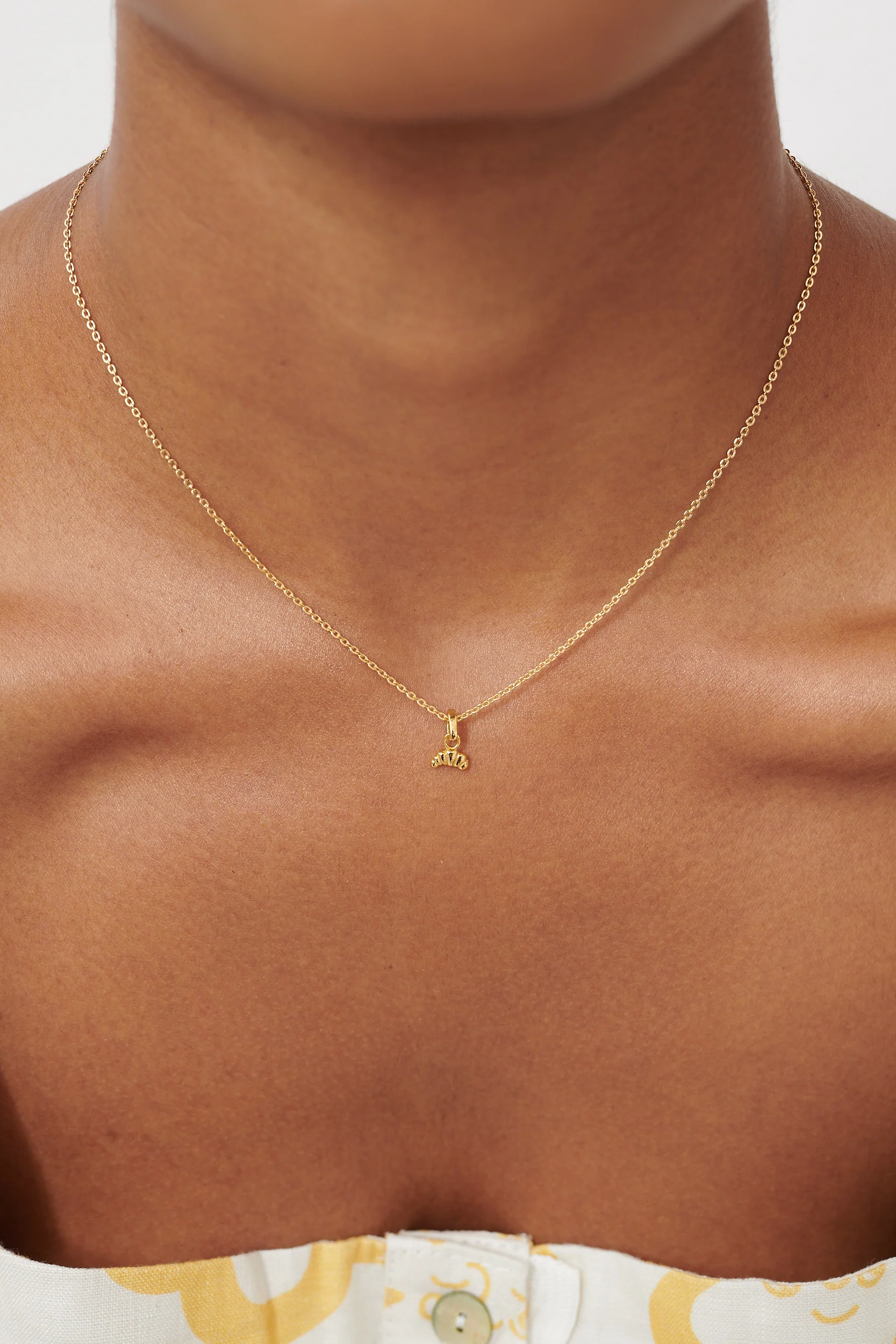 Croissant Pendant Charm Sterling Silver - Image 9