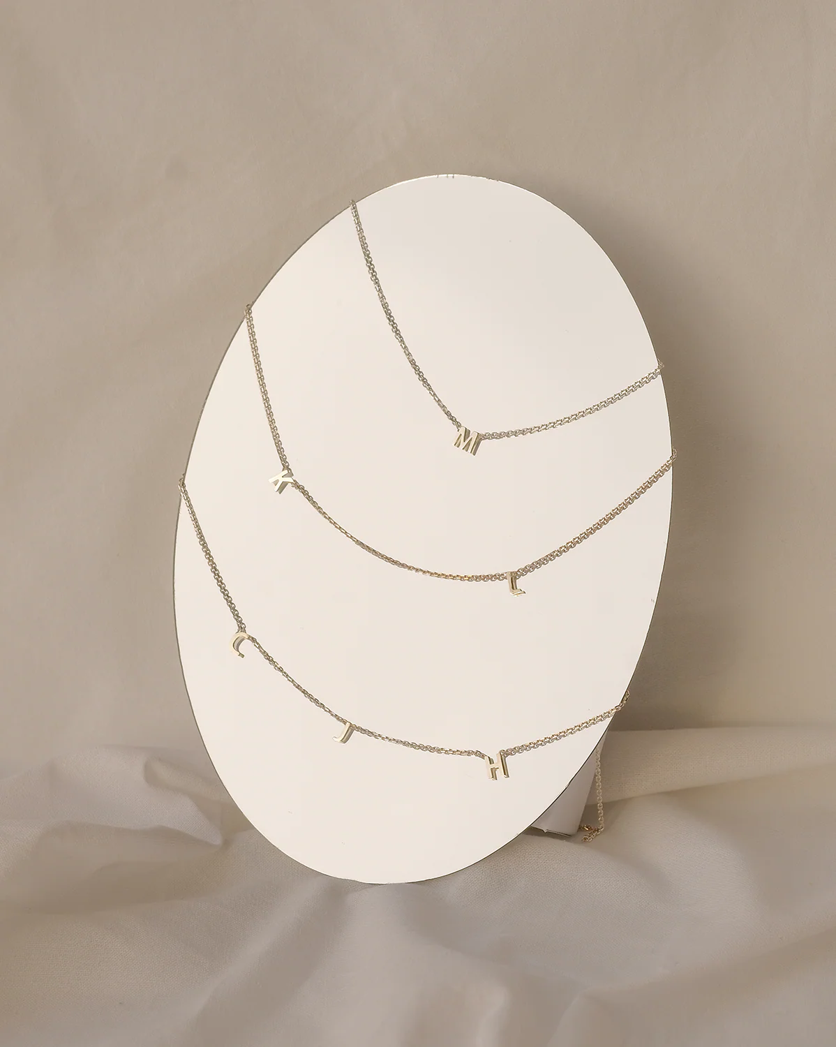 Custom Initial Necklace (3 to 7 Letters) - Sterling Silver - Image 4