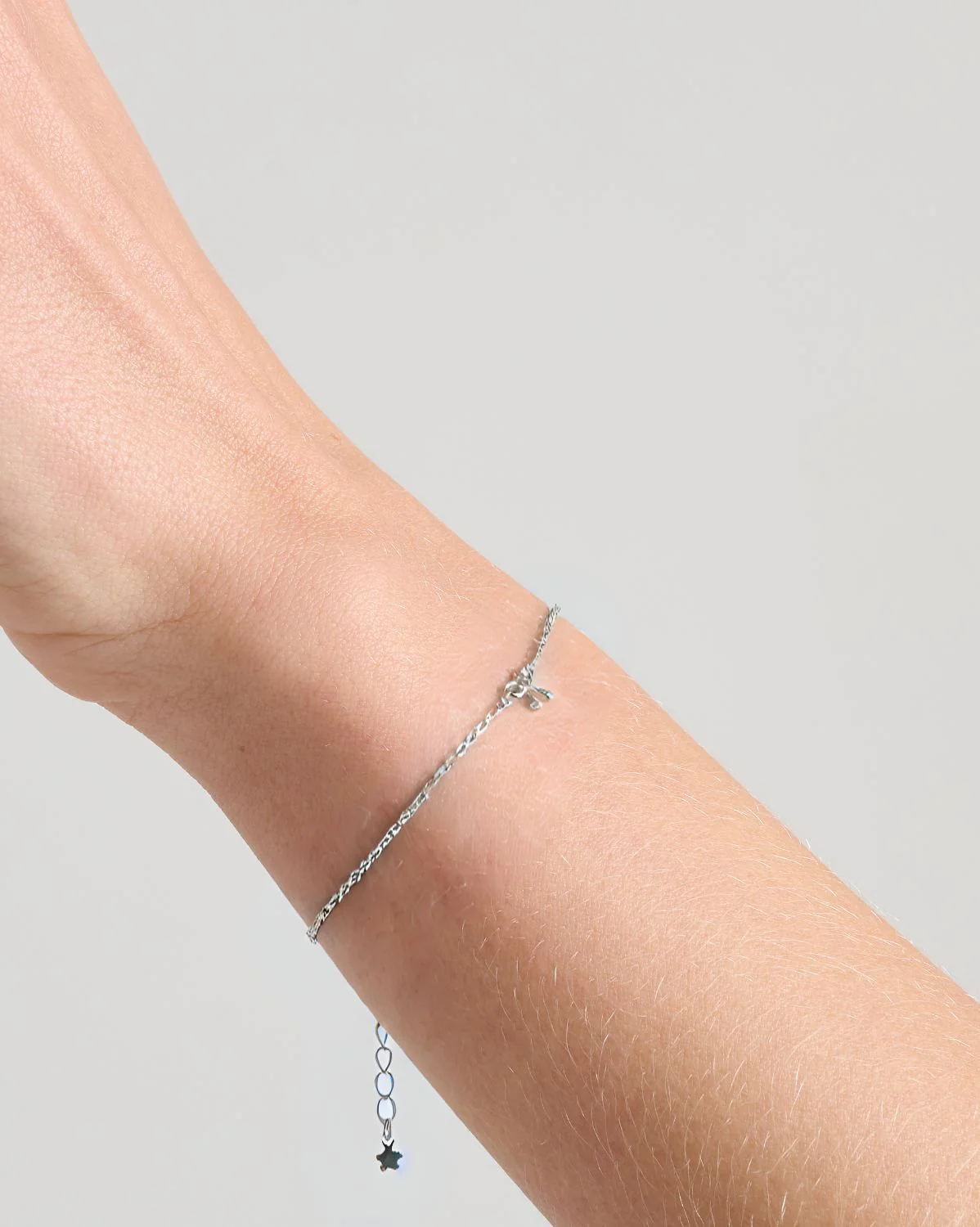 Dainty Bow Bracelet - Sterling Silver - Image 4