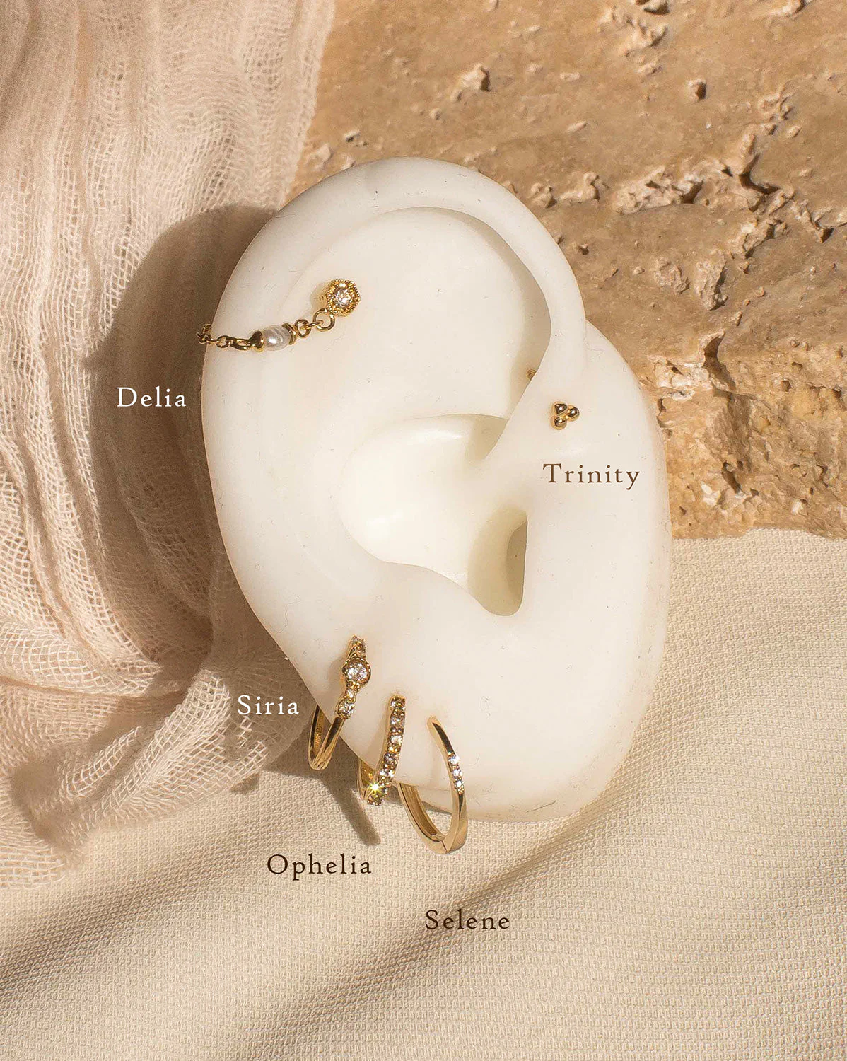 Delia Pearl Drop Stud - Image 5