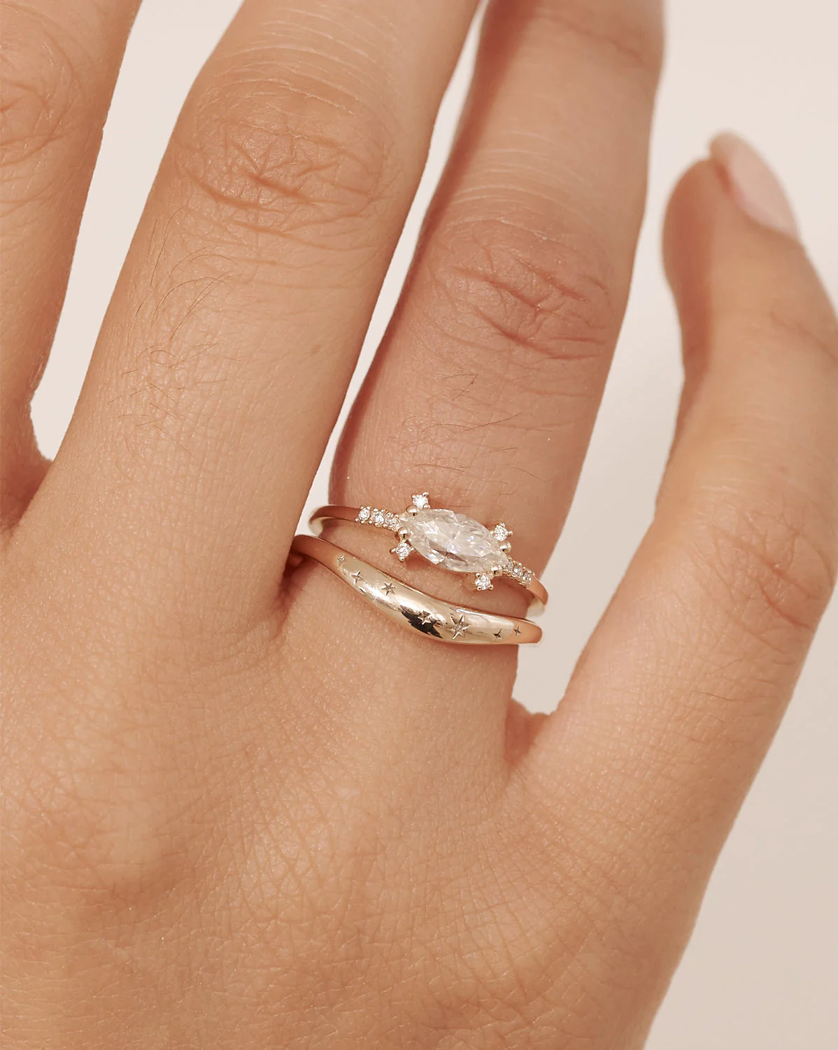 Evangeline Curved Ring - Sterling Silver - Image 6