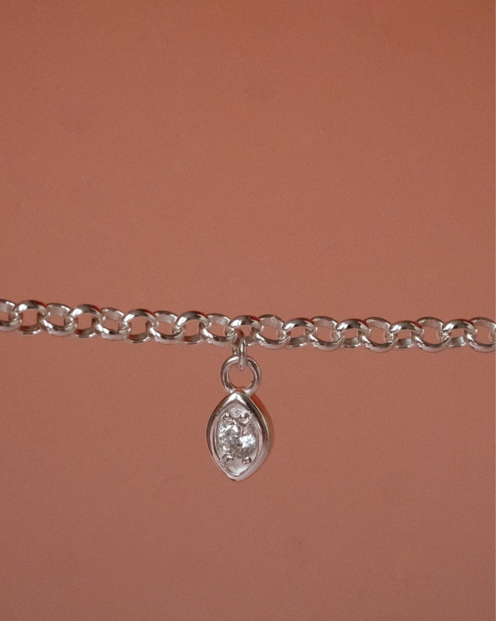 Evil Eye Charm - Sterling Silver - Image 2