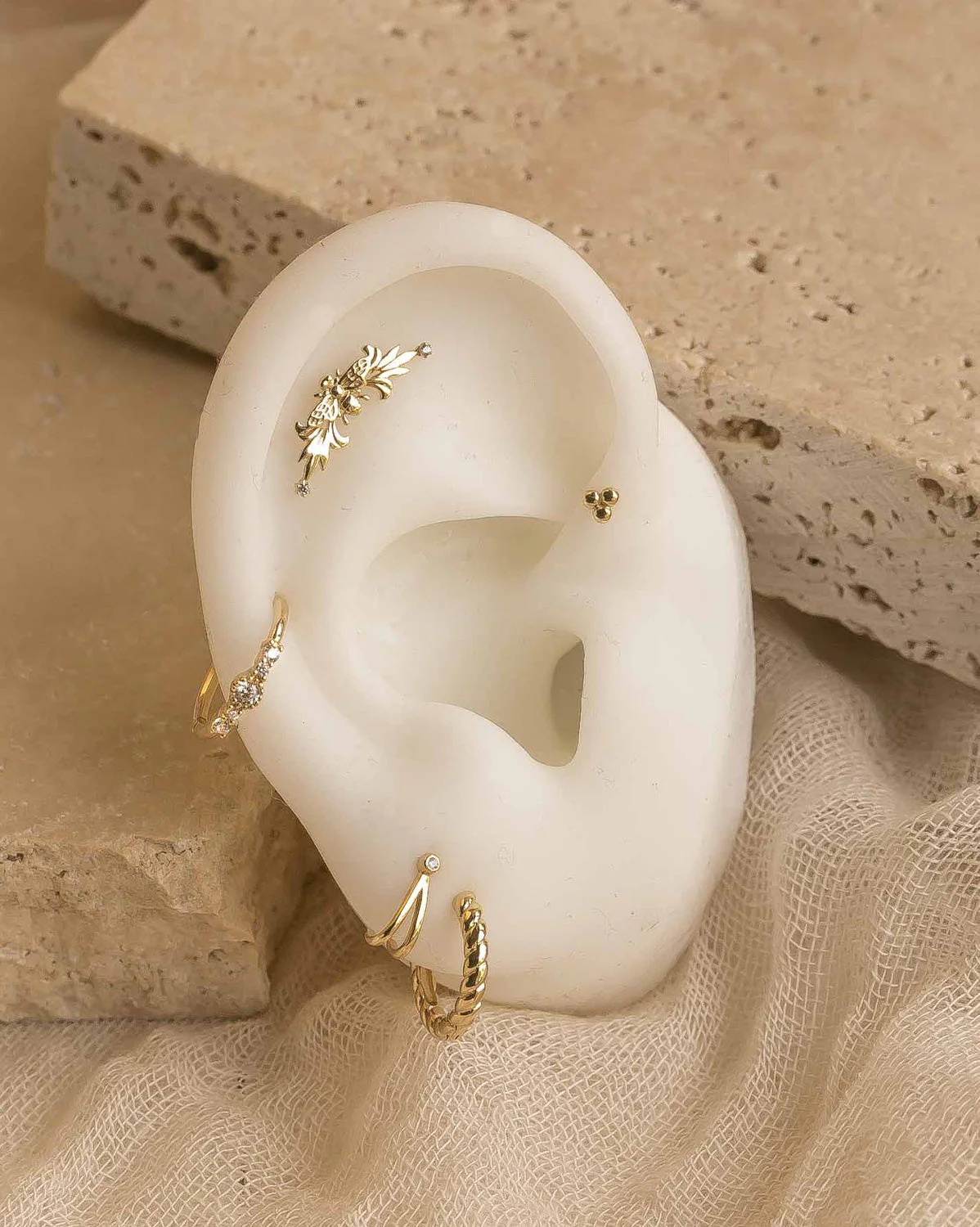 Faye Wishbone Single Stud - Sterling Silver - Image 7