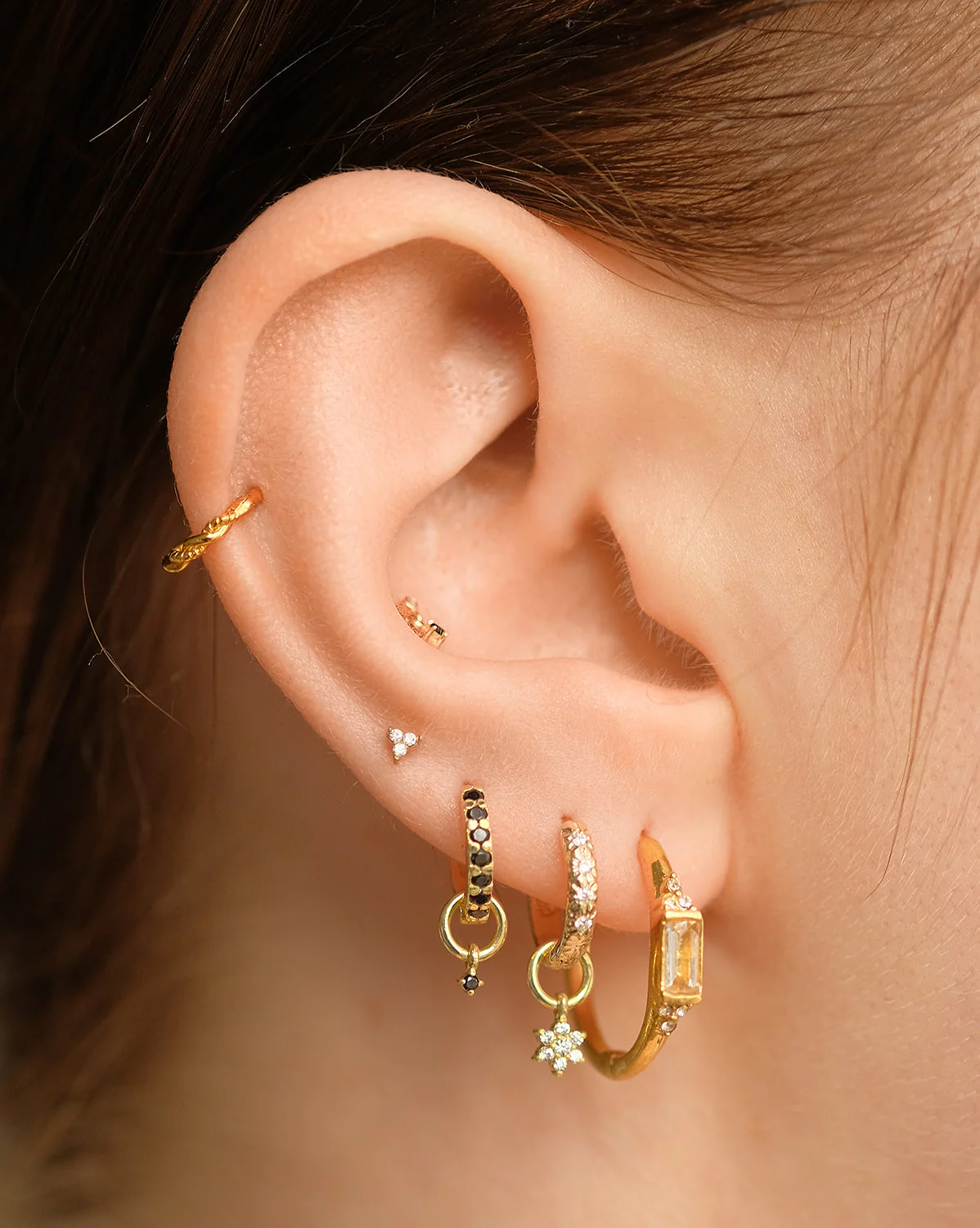 Lisa Tiny Onyx Stud - Image 5