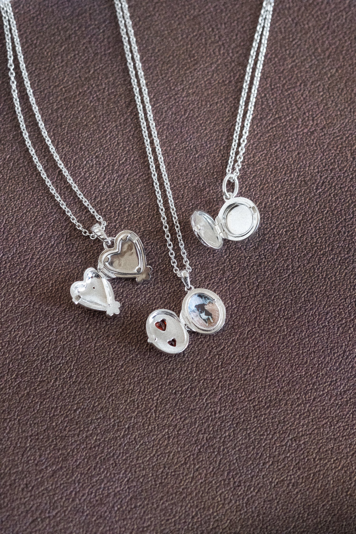 Love Heart Engravable Locket Necklace - Sterling Silver - Image 4