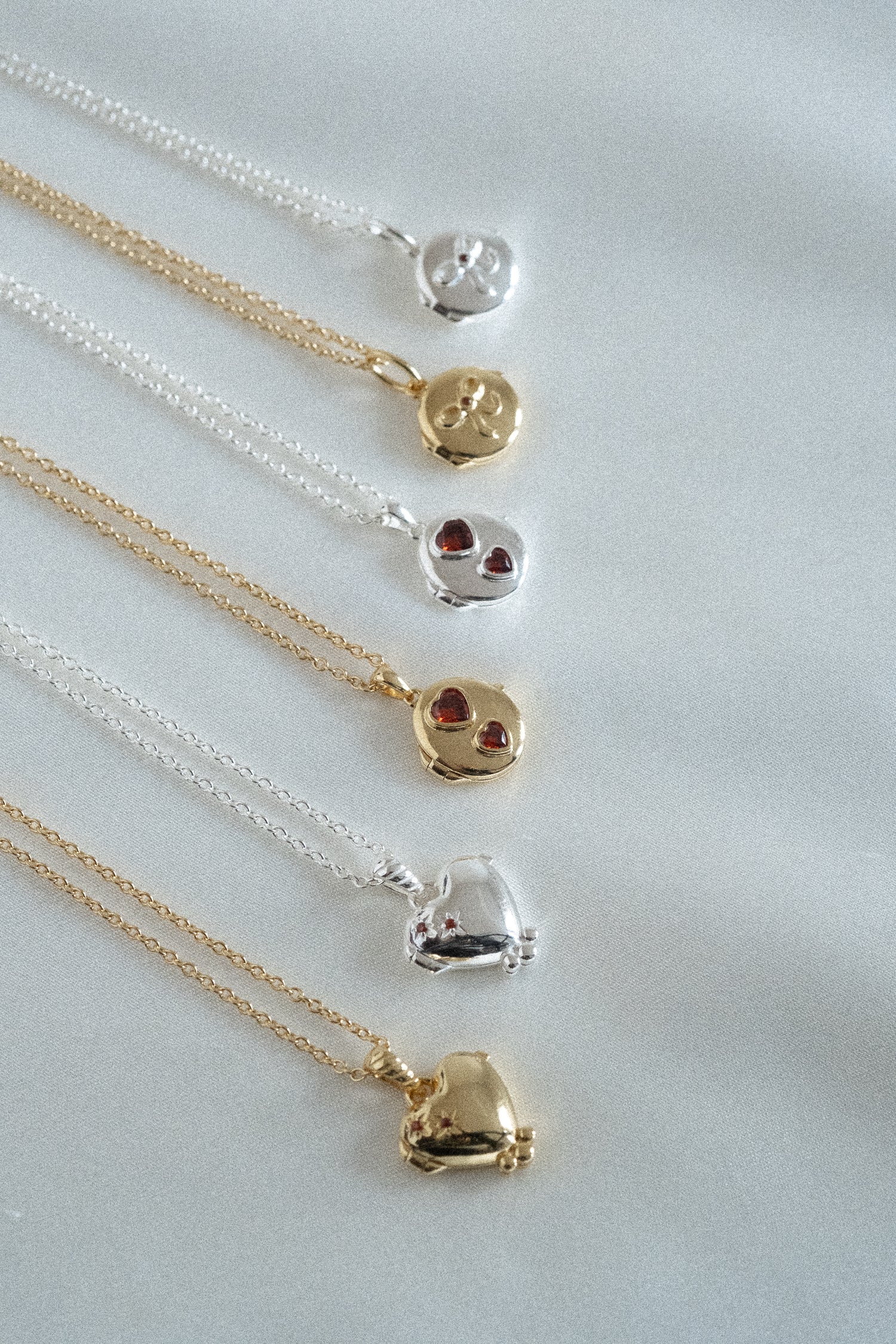 Love Heart Engravable Locket Necklace - Sterling Silver - Image 8