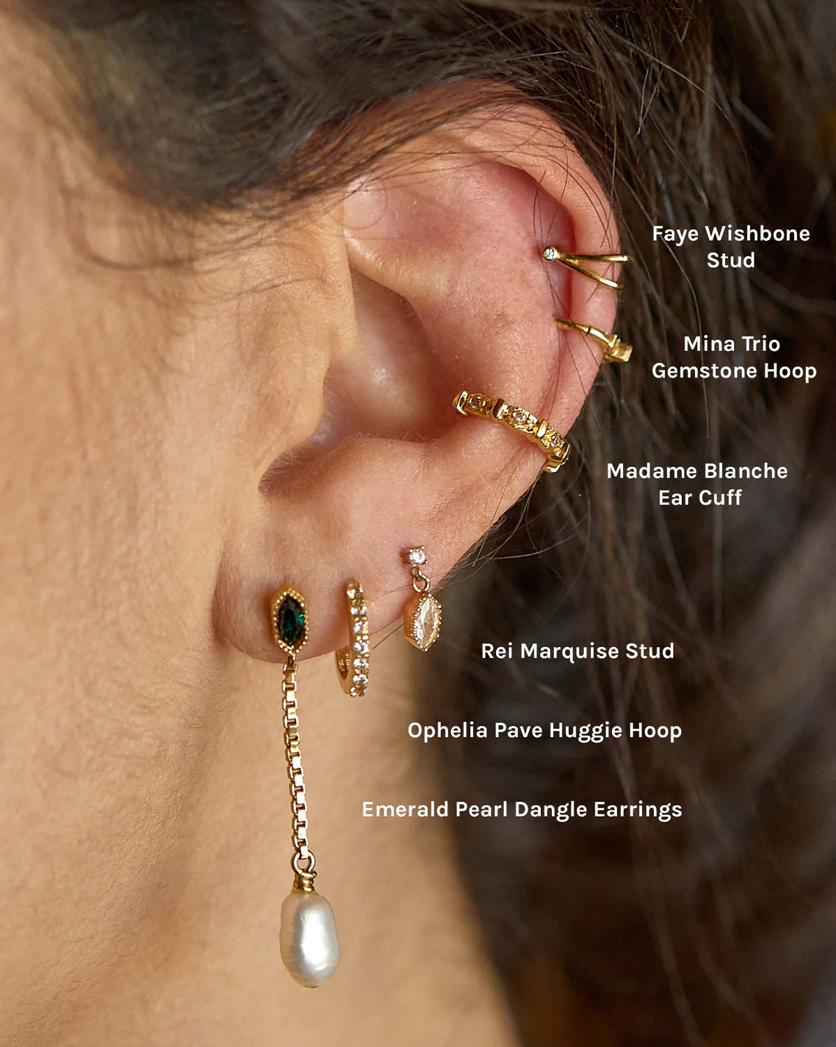 Madame Blanche Ear Cuff - Sterling Silver - Image 5
