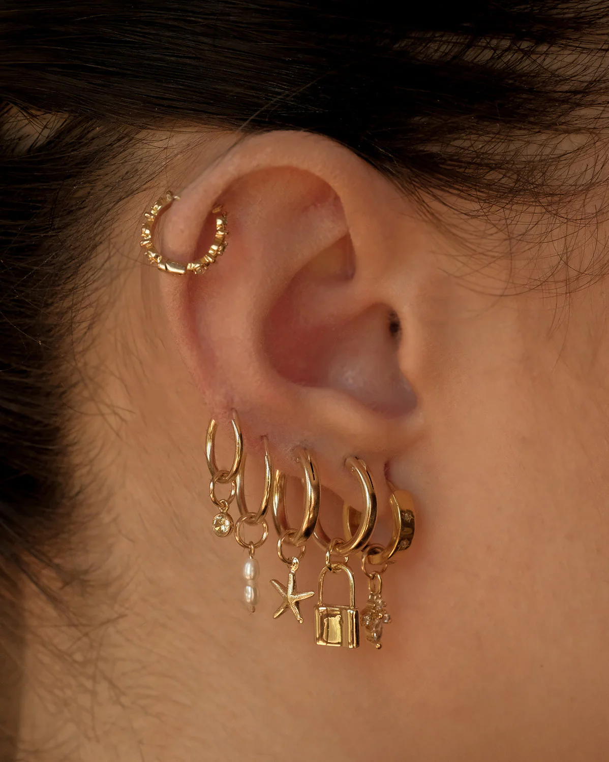 Madame Blanche Huggie Hoops - Image 5