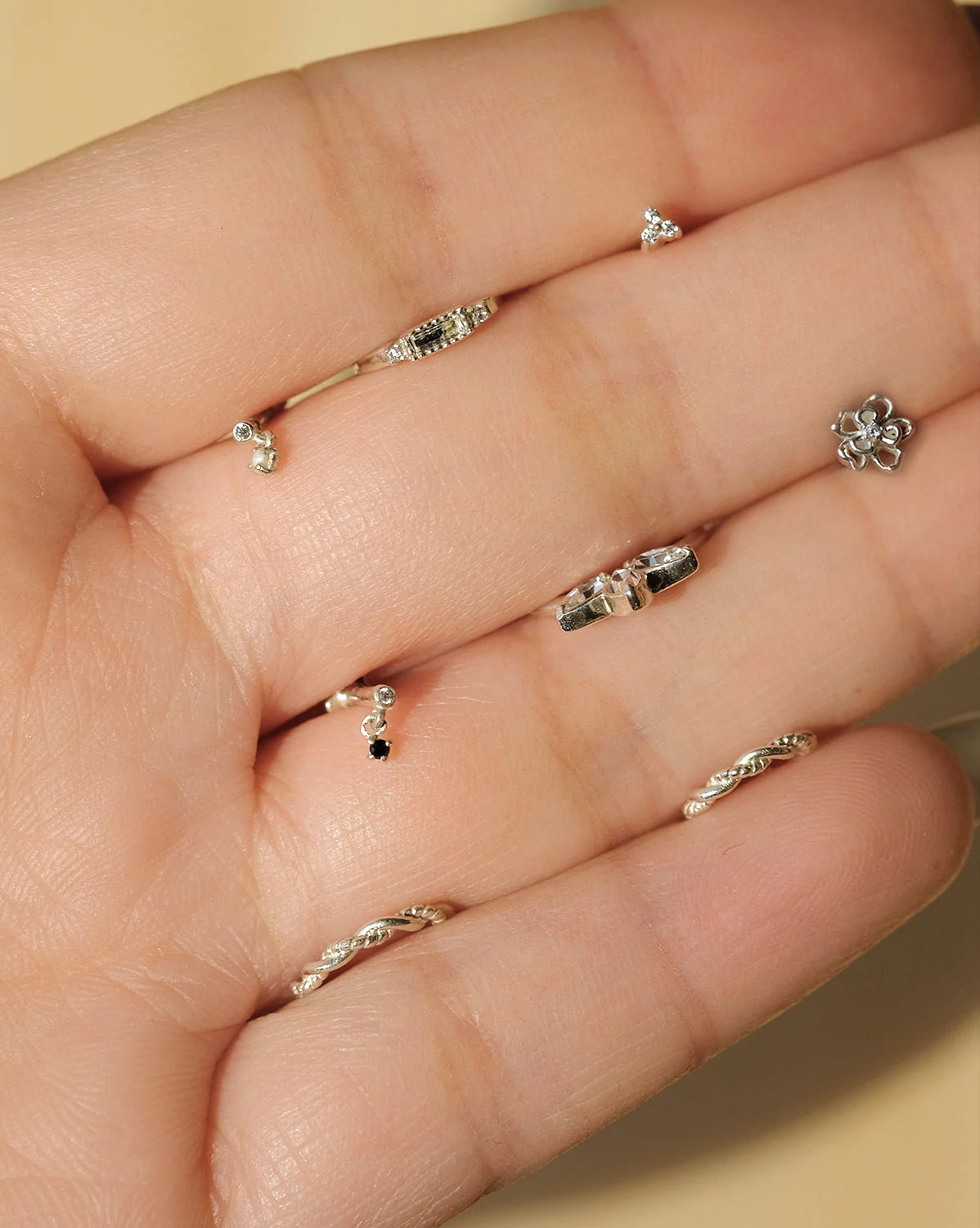 Madonna Tiny Pearl Stud - Sterling Silver - Image 5