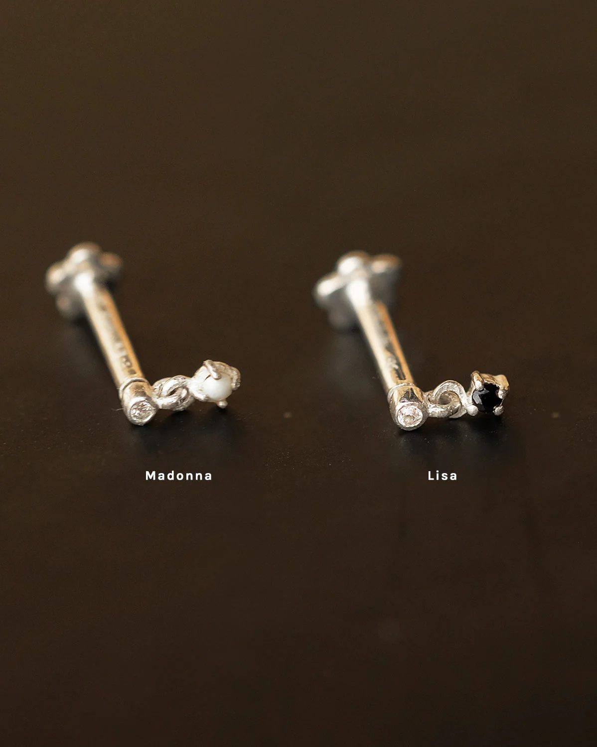 Madonna Tiny Pearl Stud - Sterling Silver - Image 6