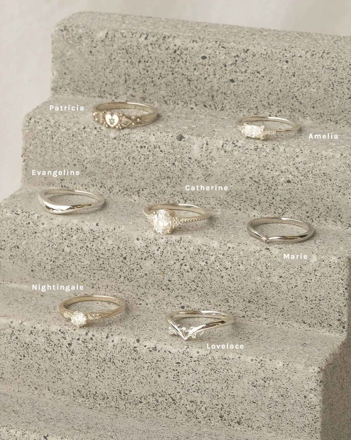 Marie Wishbone Ring - Sterling Silver - Image 4