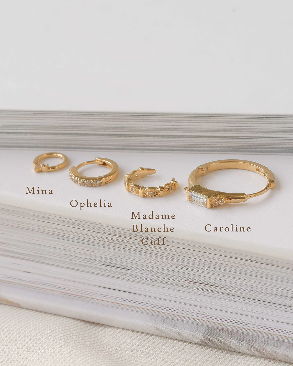 Ophelia Pave Huggie Hoops - Image 5
