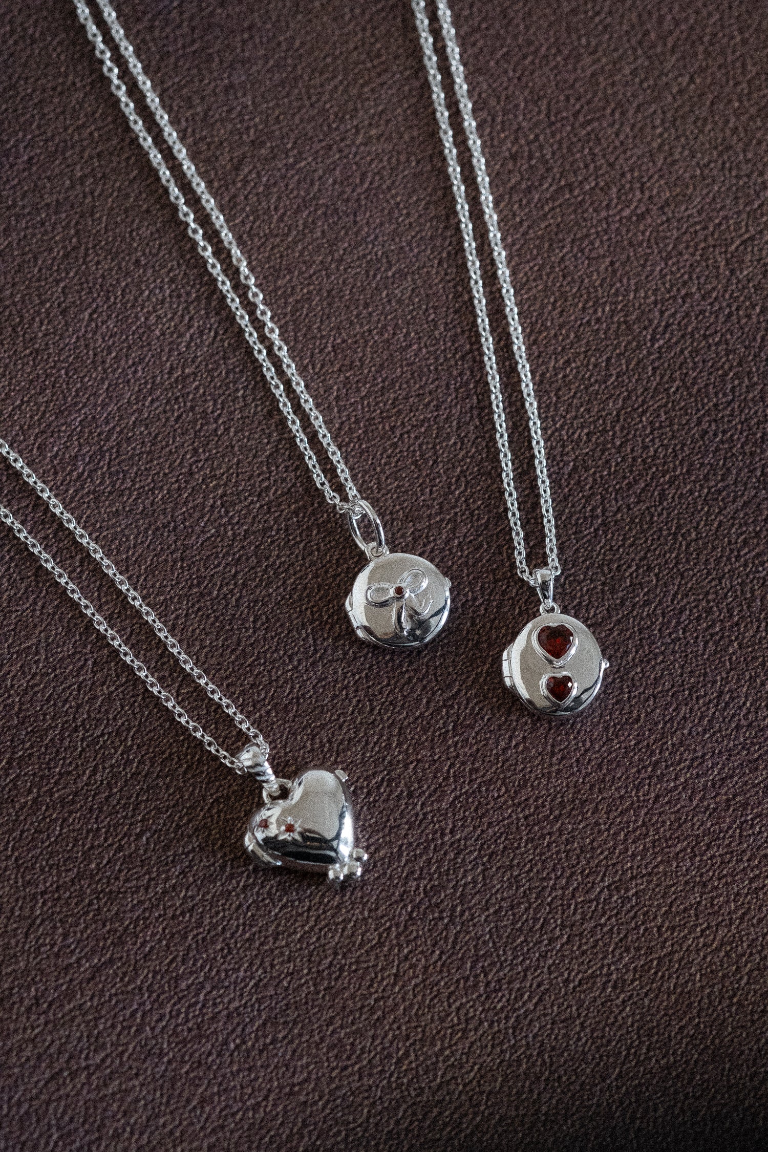 Love Heart Engravable Locket Necklace - Sterling Silver - Image 9