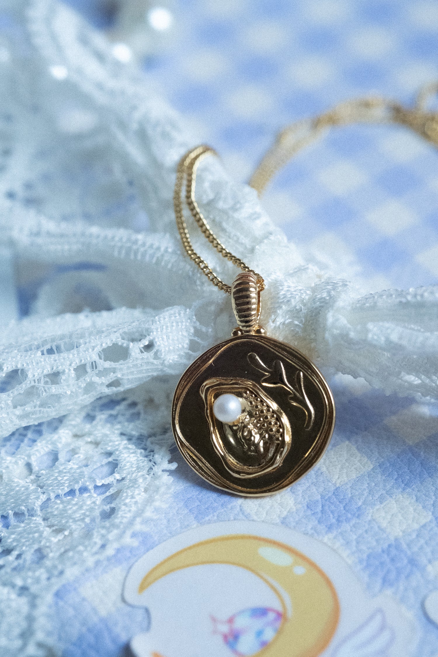 Oyster Pearl Pendant Necklace - Image 2