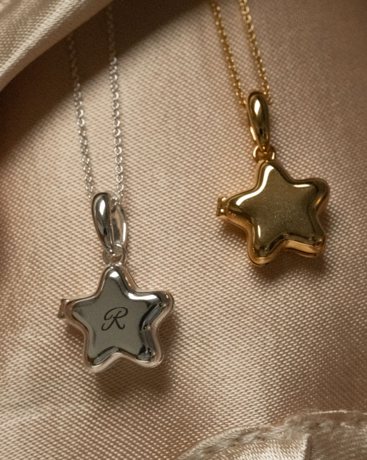 Polly’s Star Engravable Locket Necklace - Silver - Image 6