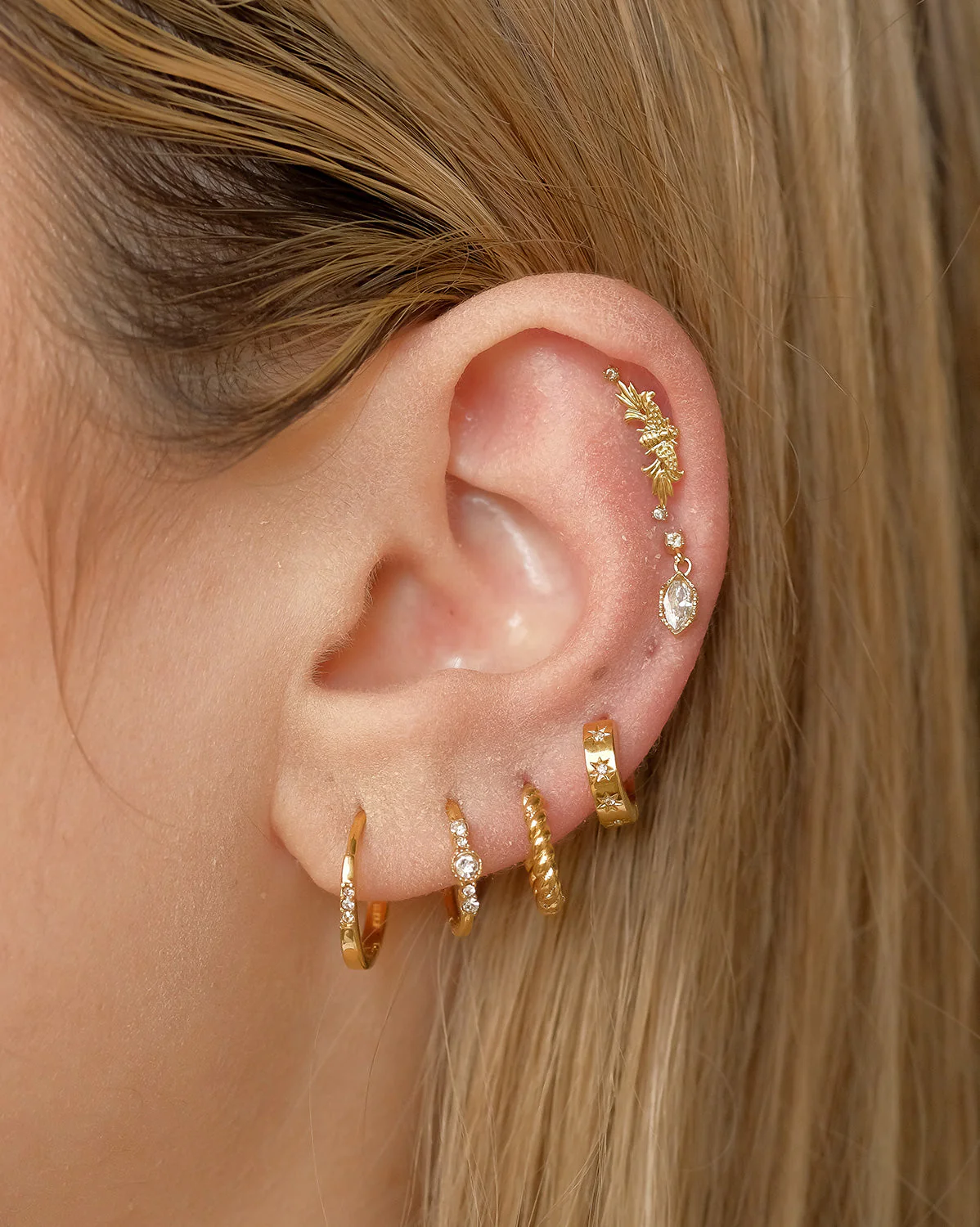 Rei Marquise Dangle Single Stud - Image 6
