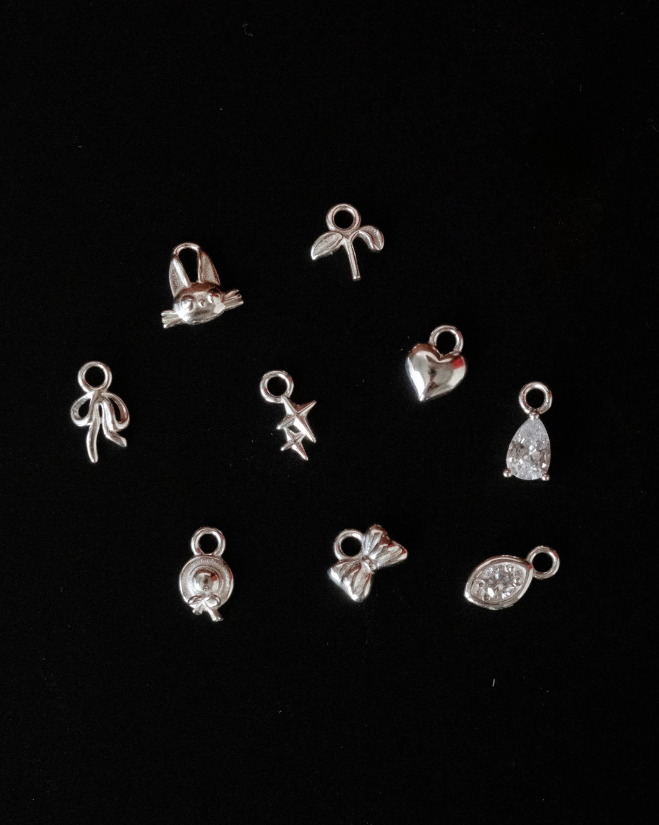 Ribbon Bow Charm - Sterling Silver - Image 8