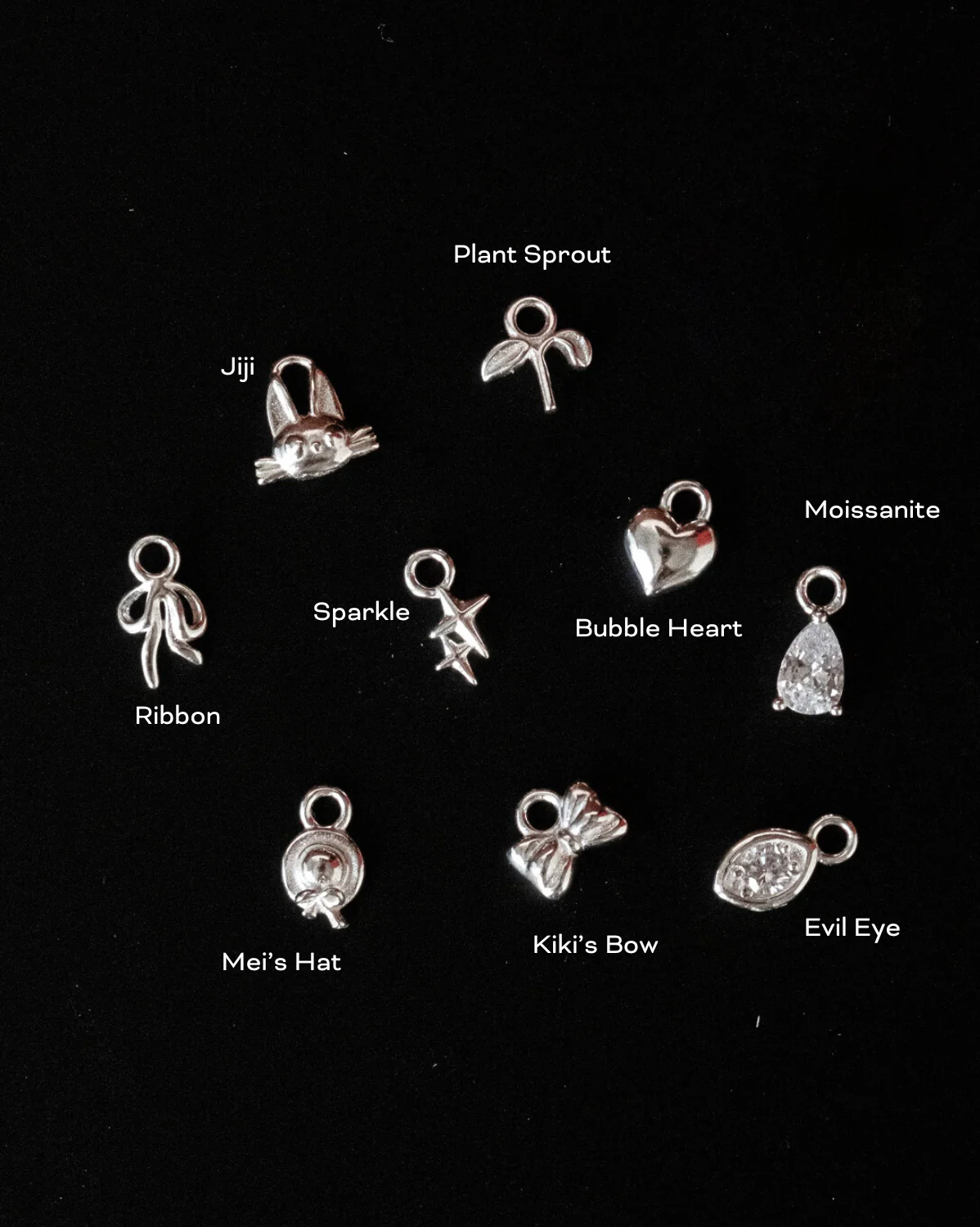 Rolo Charm Necklace - Sterling Silver (Build Your Own) - Image 6