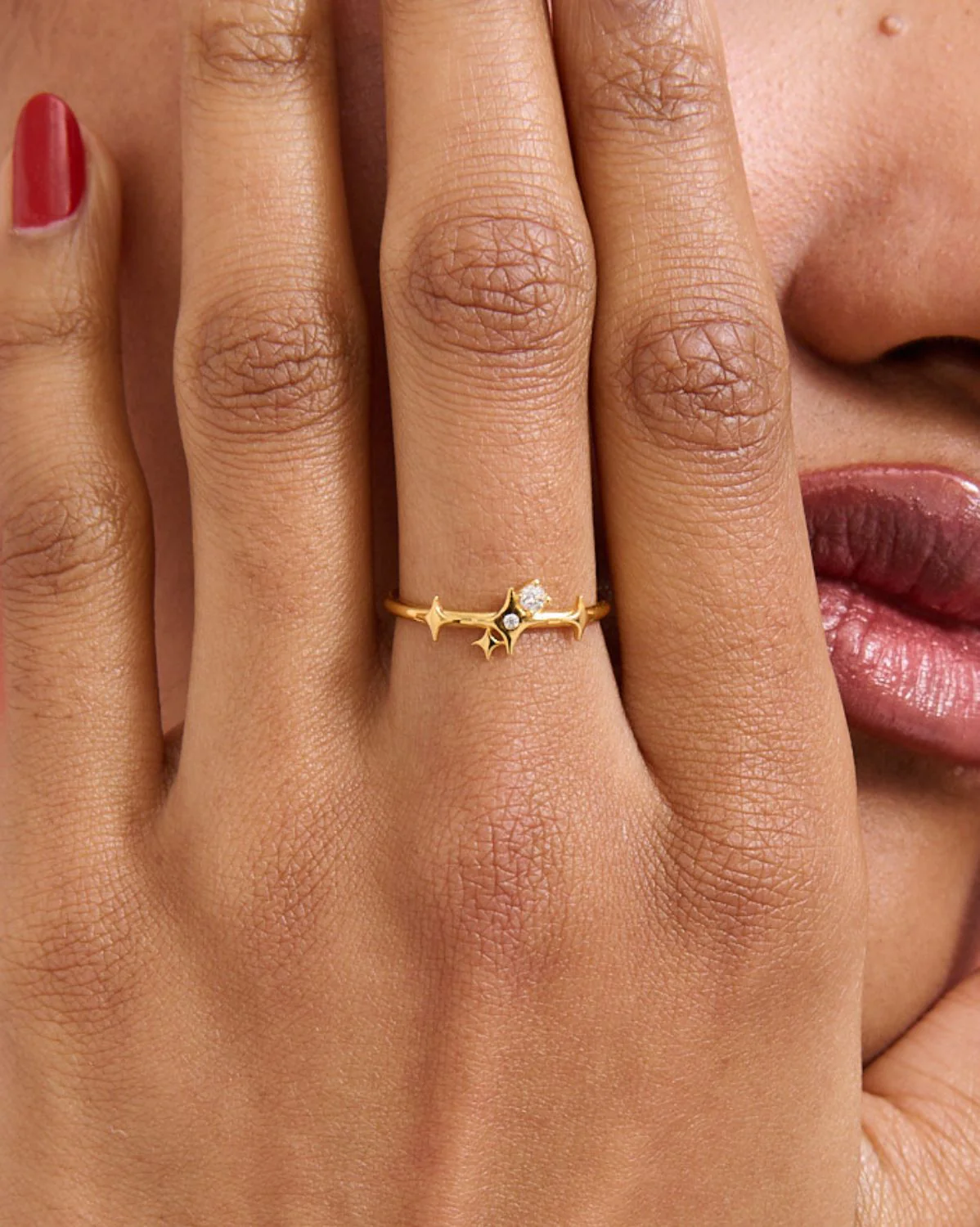 Solid Gold Elira Sparkle Ring - Image 10