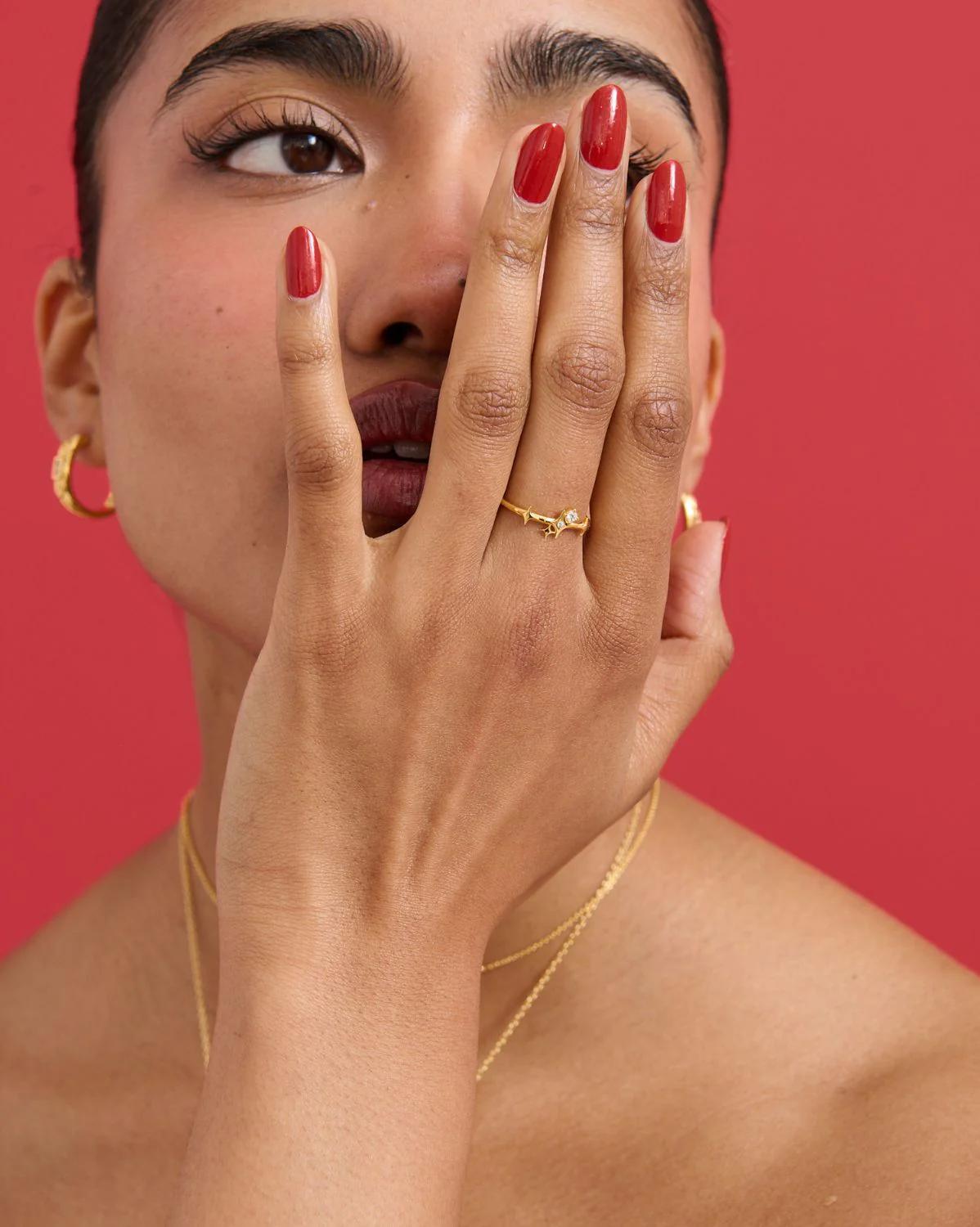 Solid Gold Elira Sparkle Ring - Image 11