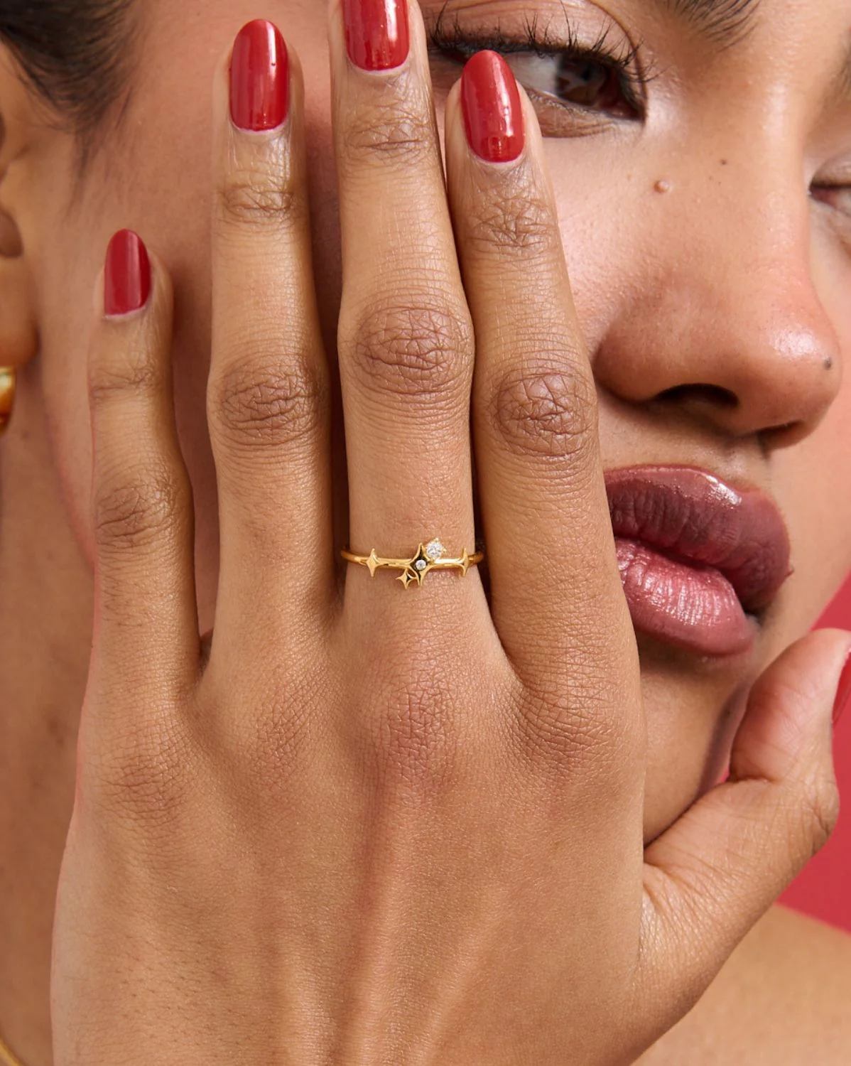 Solid Gold Elira Sparkle Ring - Image 6