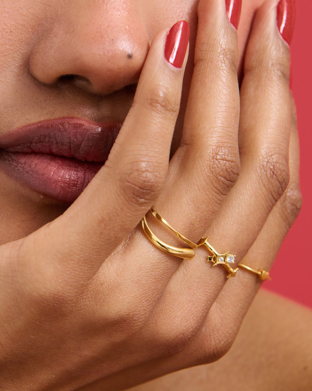 Solid Gold Elira Sparkle Ring - Image 8