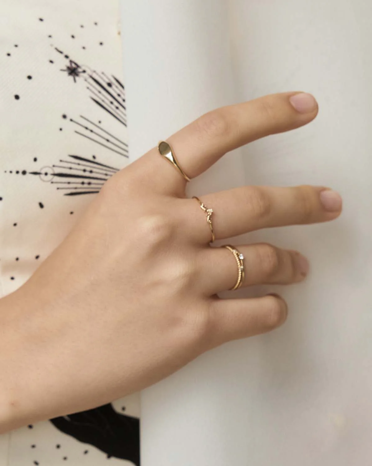 Sora Solid Gold Signet Ring - Image 7