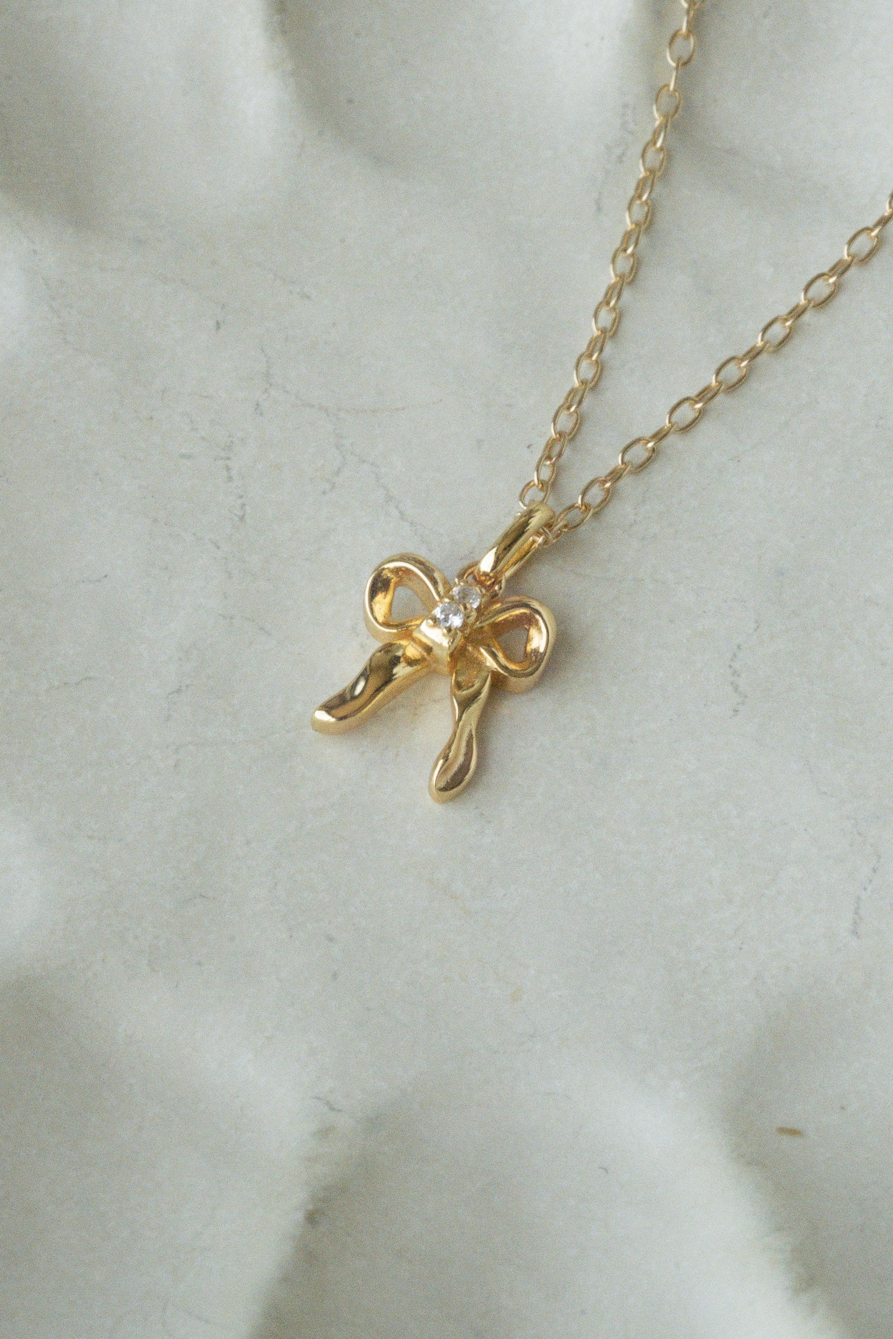 Take A Bow Pendant Necklace - Image 3