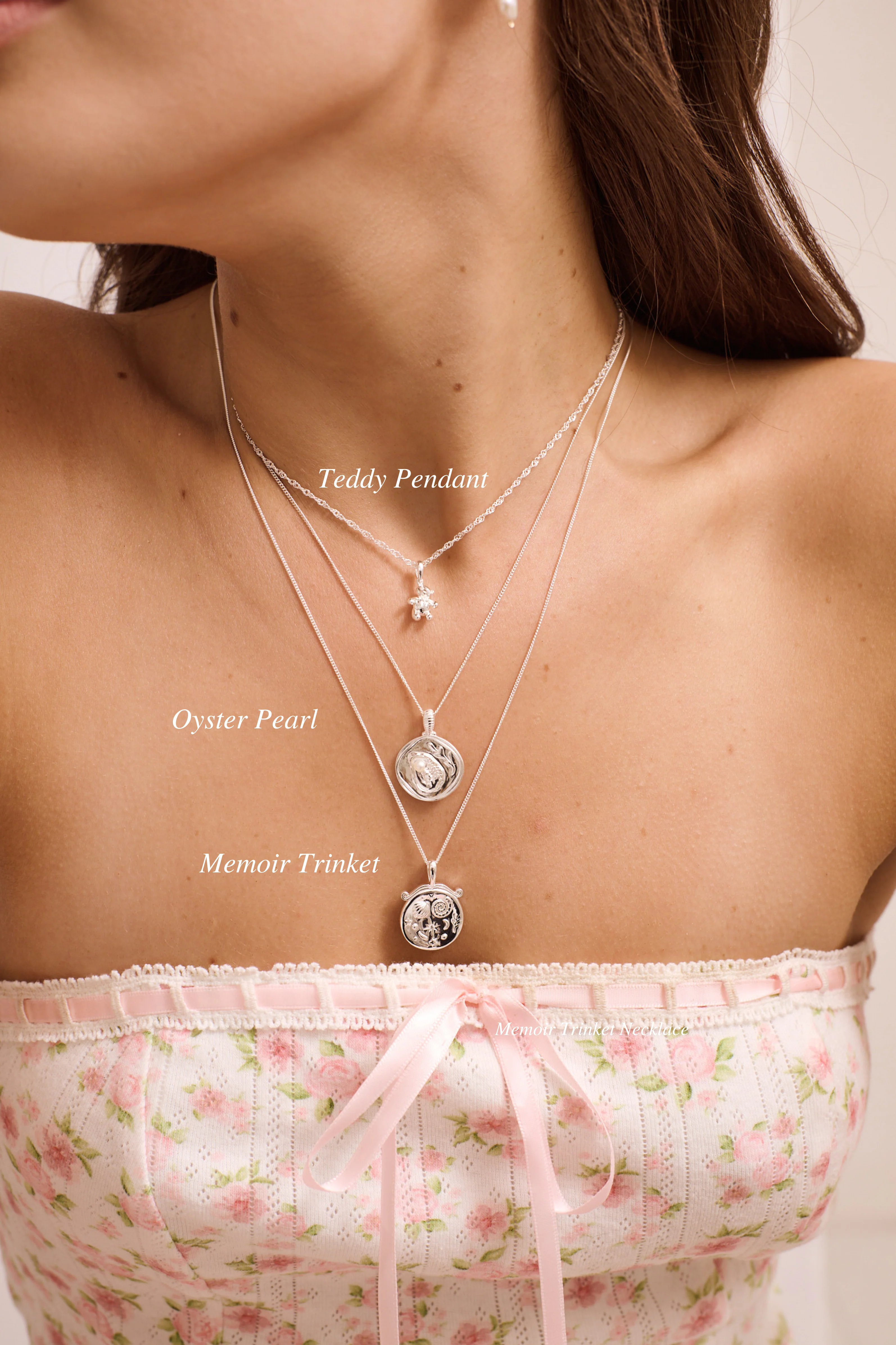 Teddy Pendant Necklace - Sterling Silver - Image 5