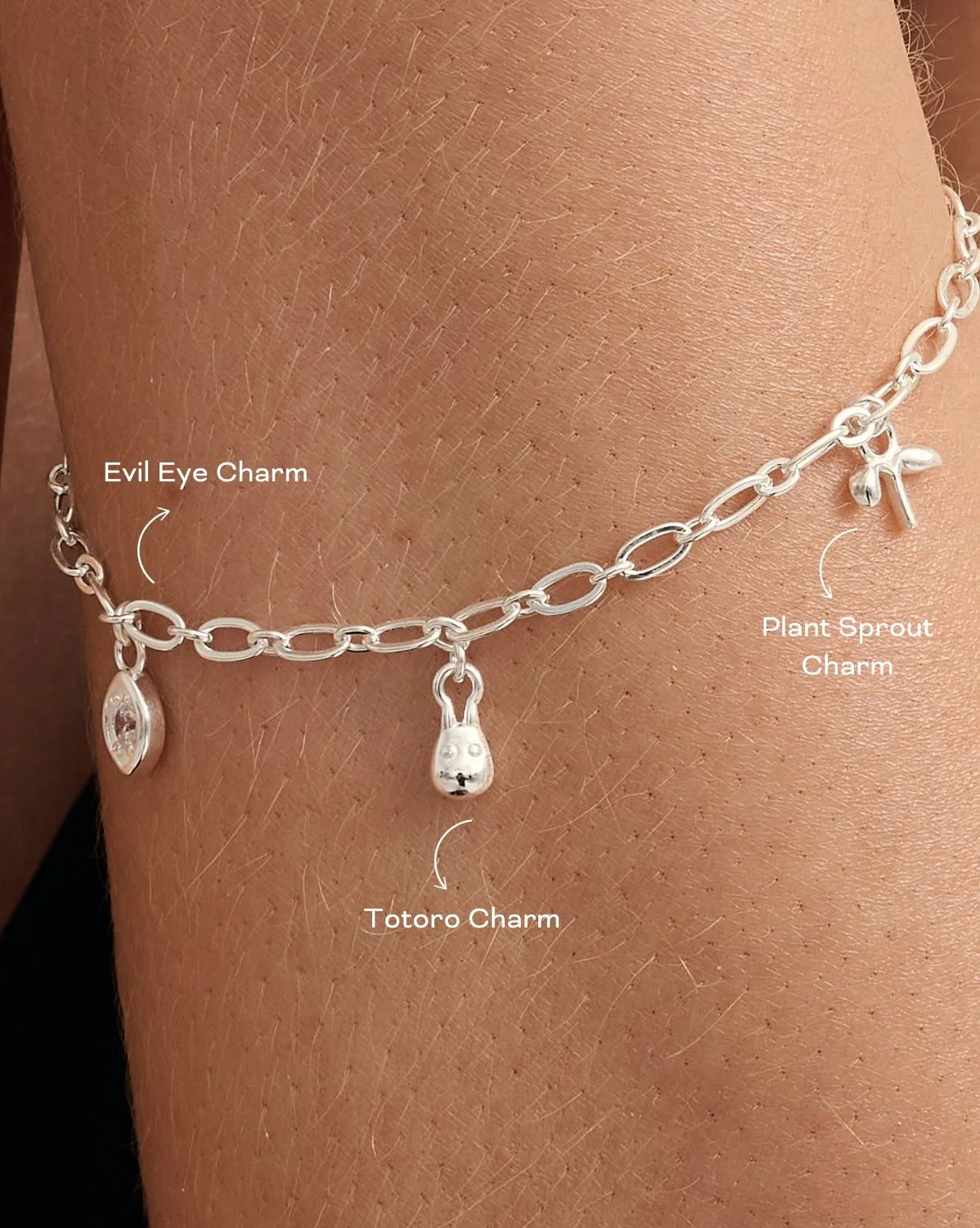 Totoro Charm - Sterling Silver - Image 3