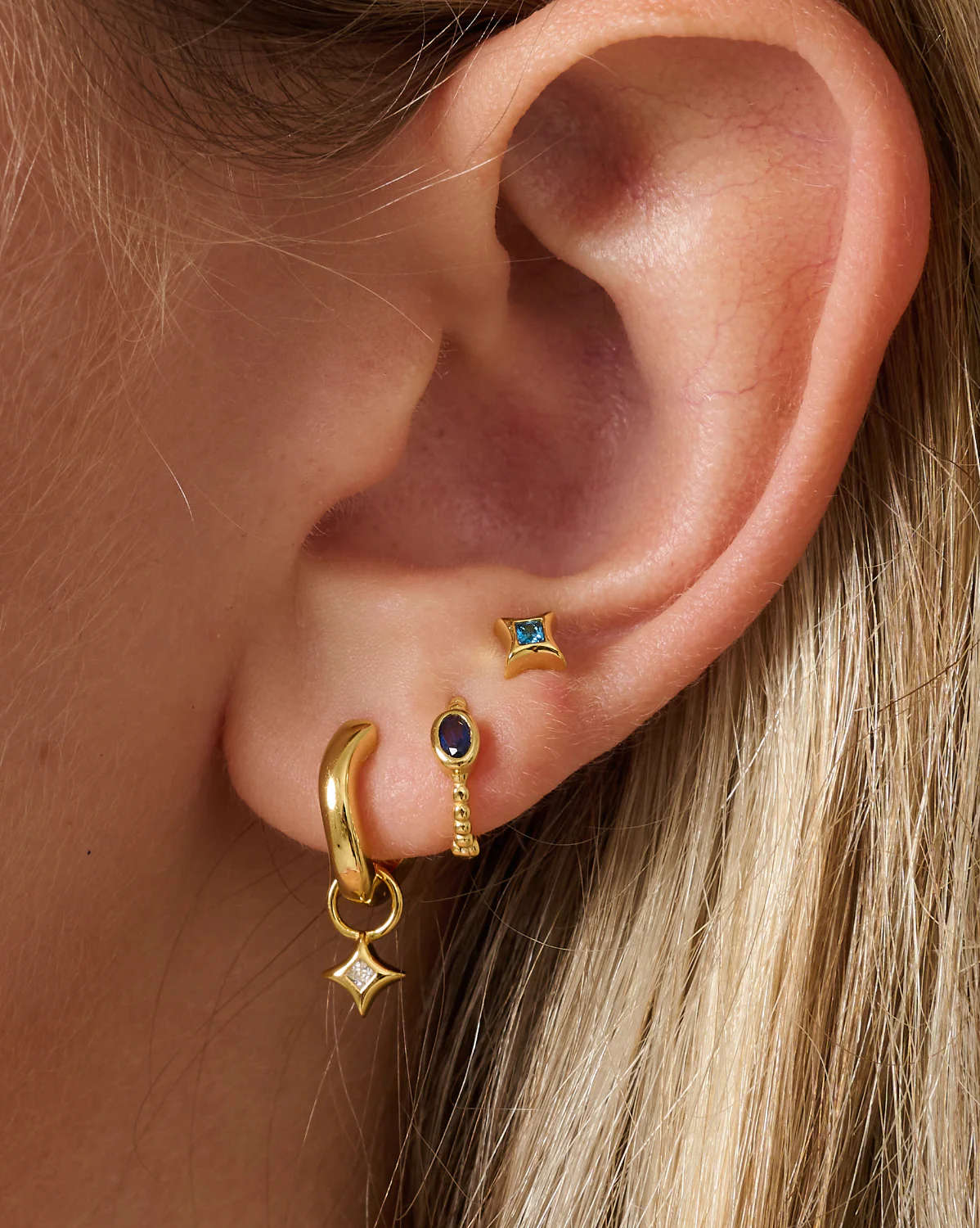 Clio Hoops - Amethyst CZ (February) - Image 8
